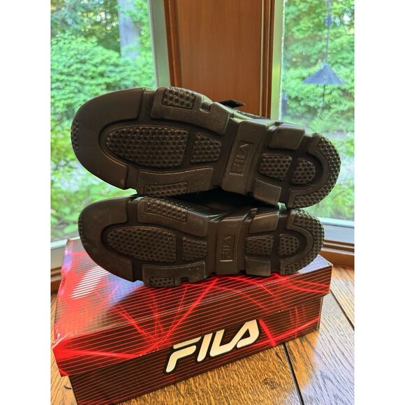 FILA Black Unisex Kids Vastra Shoes Size 7Y New With Box. Retail $60 - Picture 9 of 10